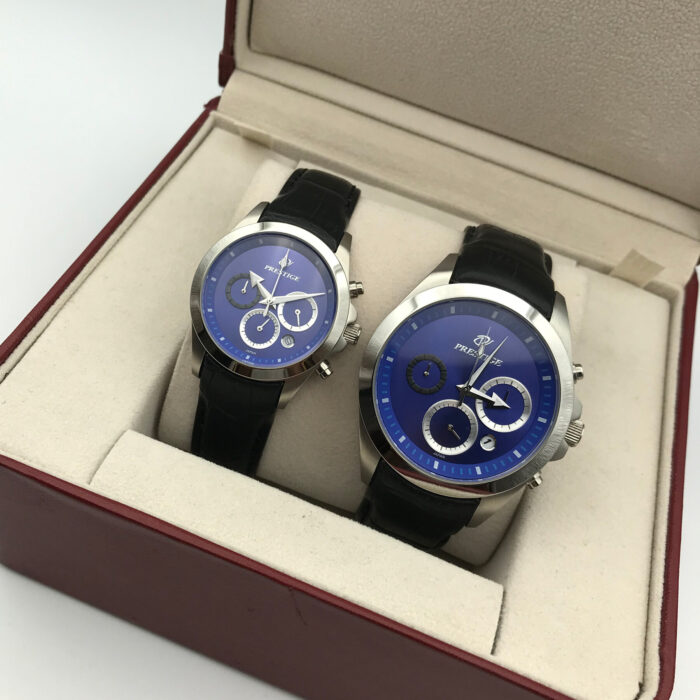 ست ساعت مچی عقربه ای زنانه مردانه پرستیژ مدل 9032 - Image 2