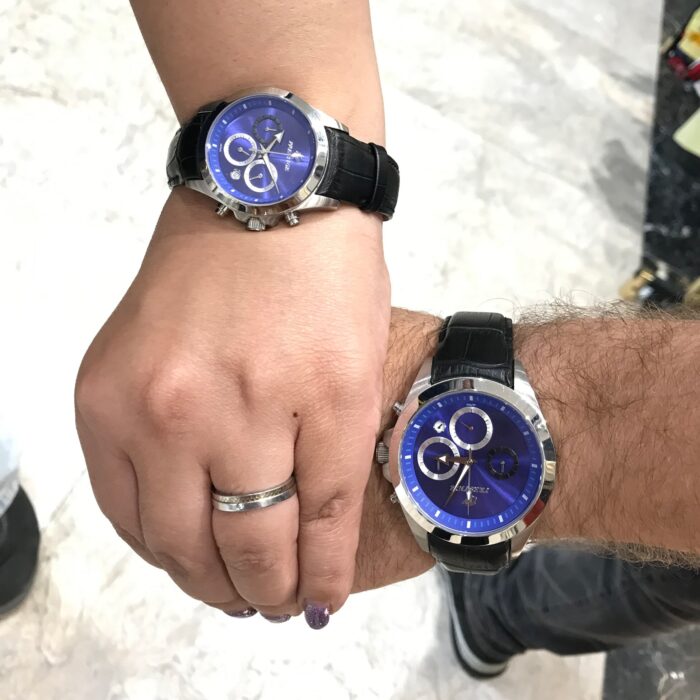 ست ساعت مچی عقربه ای زنانه مردانه پرستیژ مدل 9032 - Image 5