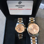 ست ساعت مچی عقربه ای مردانه زنانه پرستیژ مدل 9032 - Image 4