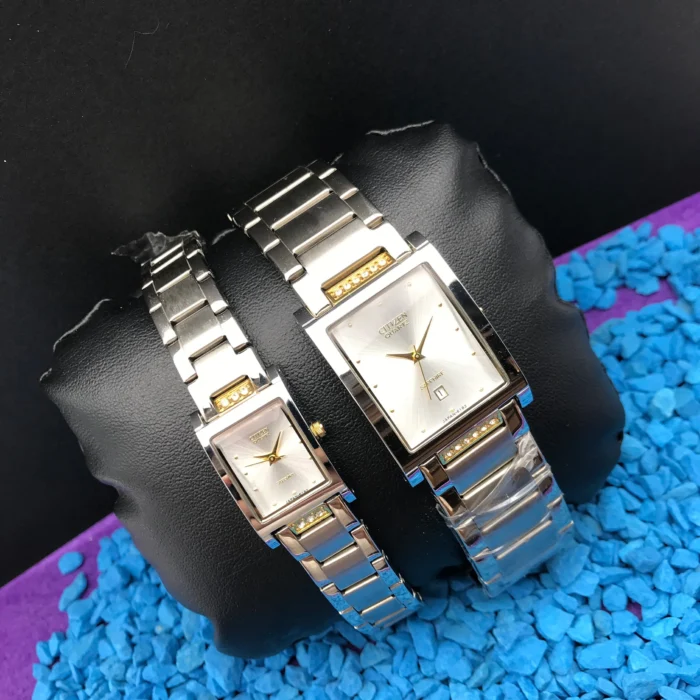 ست ساعت مچی عقربه ای سیتیزن صفحه مستطیلی - Image 2