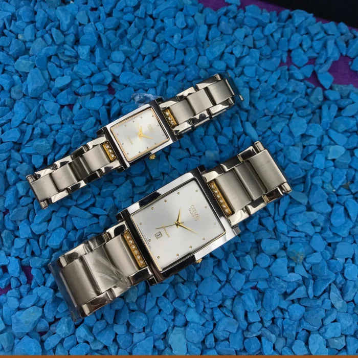 ست ساعت مچی عقربه ای سیتیزن صفحه مستطیلی - Image 4