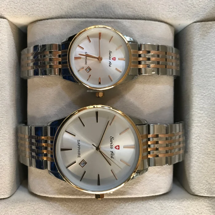 ساعت ست مردانه و زنانه Swiss Art | طراحی کلاسیک و لوکس - Image 3