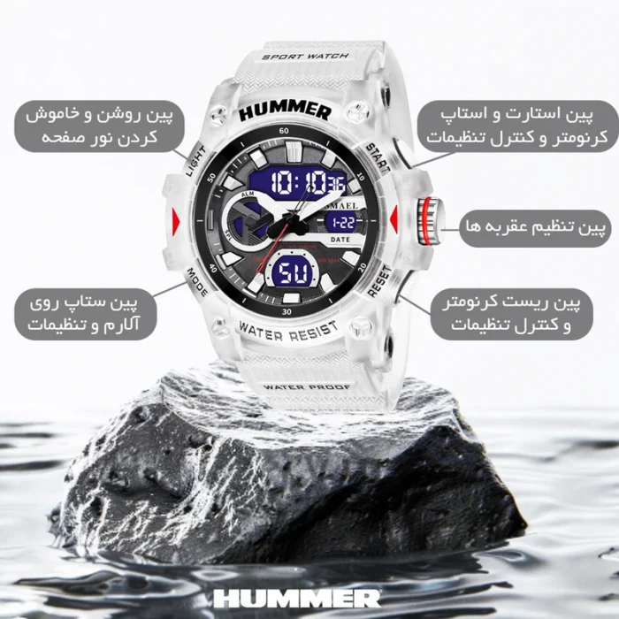 ساعت مچی عقربه‌ای کوارتز مردانه هامر مدل HM1440-C1 - Image 2