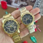 ست ساعت مچی نوادا مدل 12103G زنانه و مردانه | کرنوگراف، موتور ژاپنی - Image 5