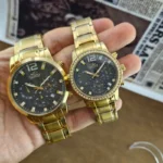 ست ساعت مچی الگانس مدل 81245 زنانه و مردانه | موتور ژاپنی، کرنوگراف - Image 4