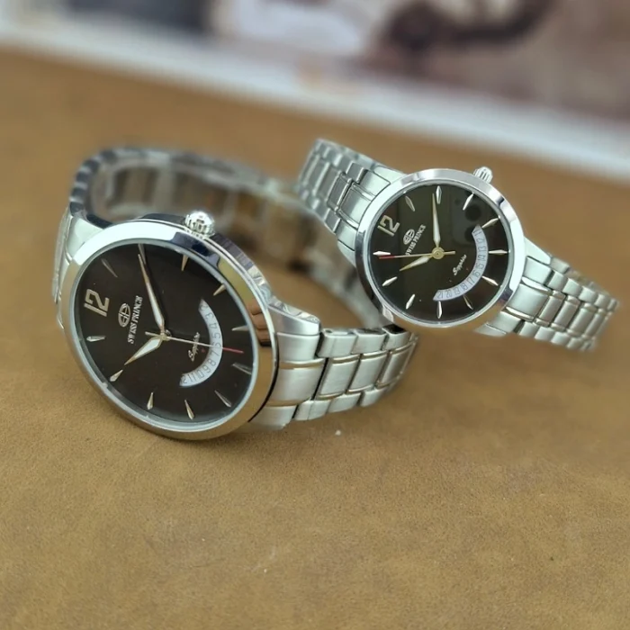 ست ساعت زنانه و مردانه سوئیس پرنس مدل 4226G با موتور روندا سوییسی - Image 3