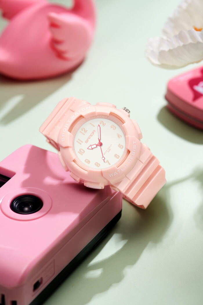 ساعت مچی دخترانه اسپرت SANDA مدل اورجینال موتور ژاپنی - Image 2