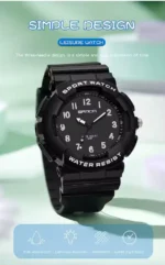 ساعت مچی پسرانه اسپرت SANDA مدل اورجینال موتور ژاپنی مشکی - Image 2