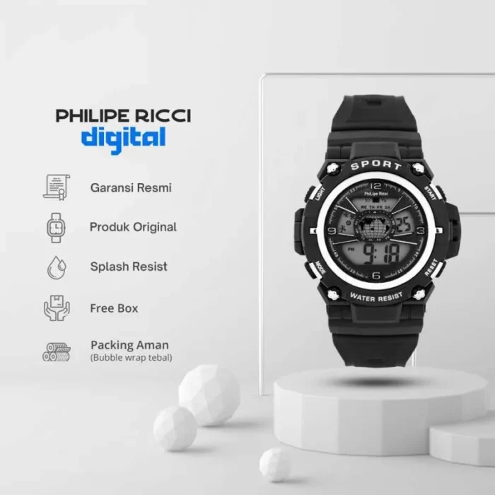 ساعت پسرانه اسپرت فیلیپ ریکی مدل جهان‌نما | ضد آب - Image 2