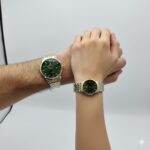 ساعت ست زنانه و مردانه پرستیژ مدل P9204 لیمیتد ادیشن با صفحه سبز و بند دو رنگ استیل - Image 5
