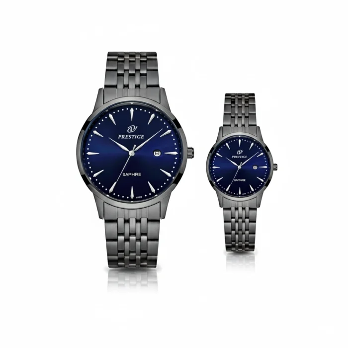 ساعت ست زنانه و مردانه پرستیژ مدل P9204 دودی - Image 1