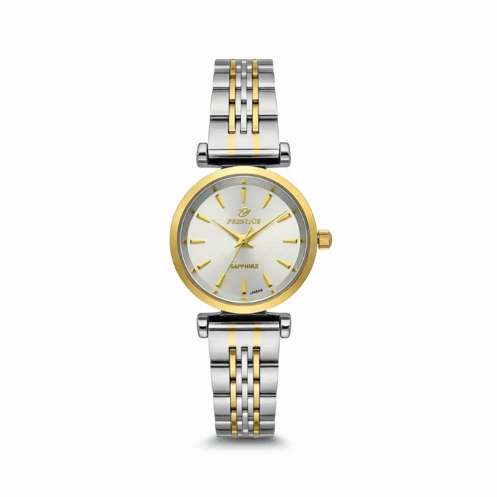 ساعت زنانه پرستیژ مدل 9206 با صفحه نقره‌ای - Image 1