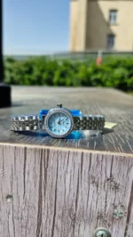 ساعت زنانه سیتیزن نگین‌دار | استیل نقره‌ای با صفحه تیفانی لوکس - Image 2