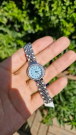 ساعت زنانه سیتیزن نگین‌دار | استیل نقره‌ای با صفحه تیفانی لوکس - Image 3