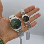 ساعت ست زنانه و مردانه پرستیژ مدل P9204 لیمیتد ادیشن با صفحه سبز و بند استیل - Image 3