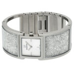 ساعت زنانه سواروسکی مدل 1992 با طراحی نقره‌ای کریستالی و موتور سوئیسی - Image 2