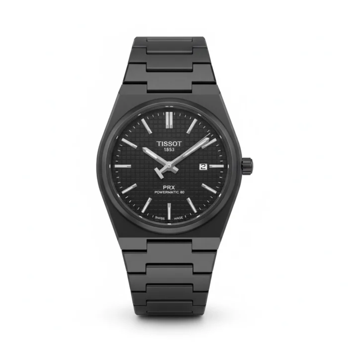 ساعت مردانه تیسوت PRX فول مشکی - Image 1