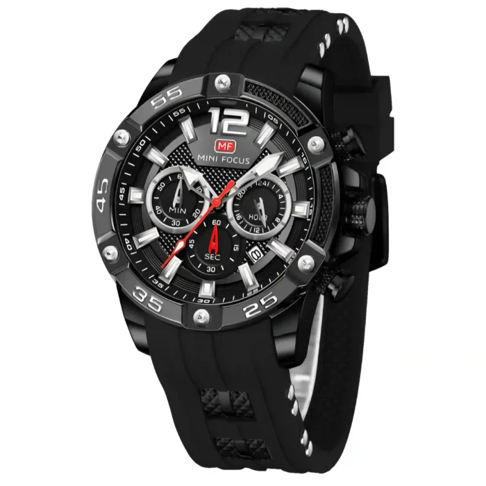 ساعت مینی فکوس مردانه اسپرت مشکی - Image 1