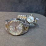 ساعت ست زنانه و مردانه پرستیژ مدل 9201 دورنگ طلایی - Image 2