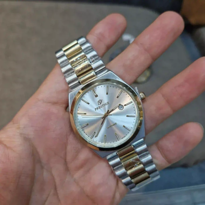 ساعت ست زنانه و مردانه پرستیژ مدل 9201 دورنگ طلایی - Image 3