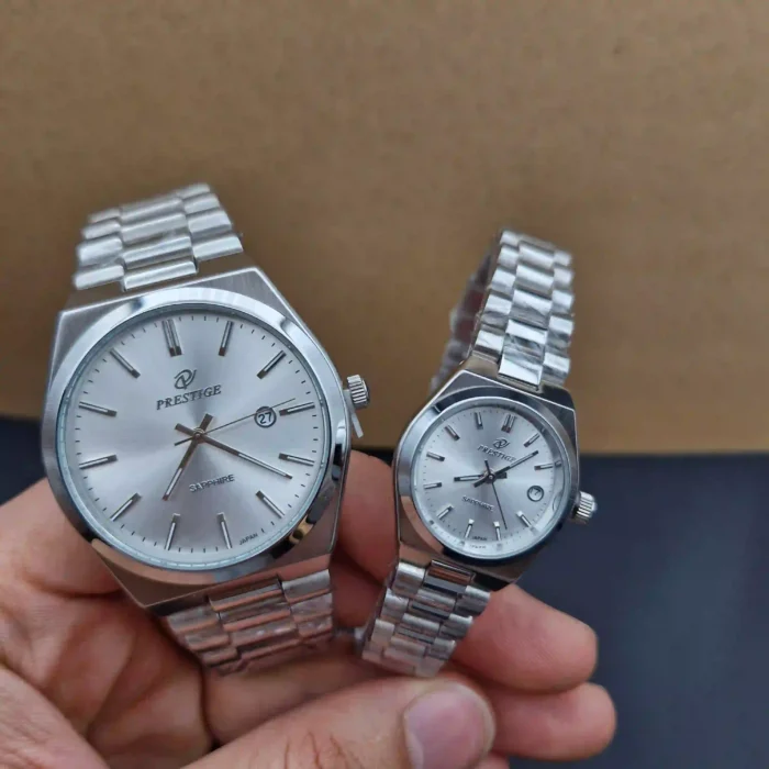 ساعت ست پرستیژ مدل 9201 سیلور - Image 4