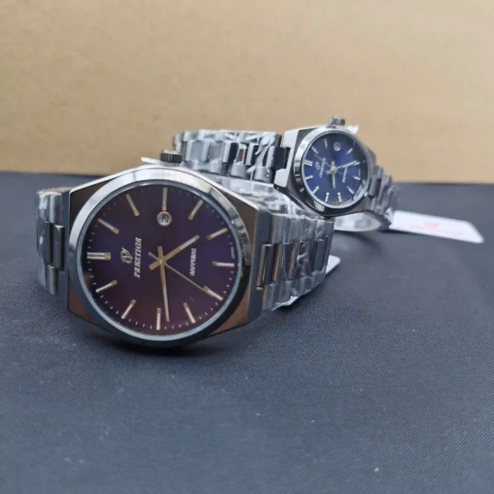 ساعت ست زنانه و مردانه پرستیژ مدل 9201 دودی سرمه‌ای - Image 2