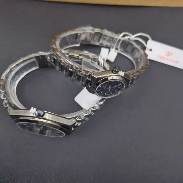 ساعت ست زنانه و مردانه پرستیژ مدل 9201 دودی سرمه‌ای - Image 4