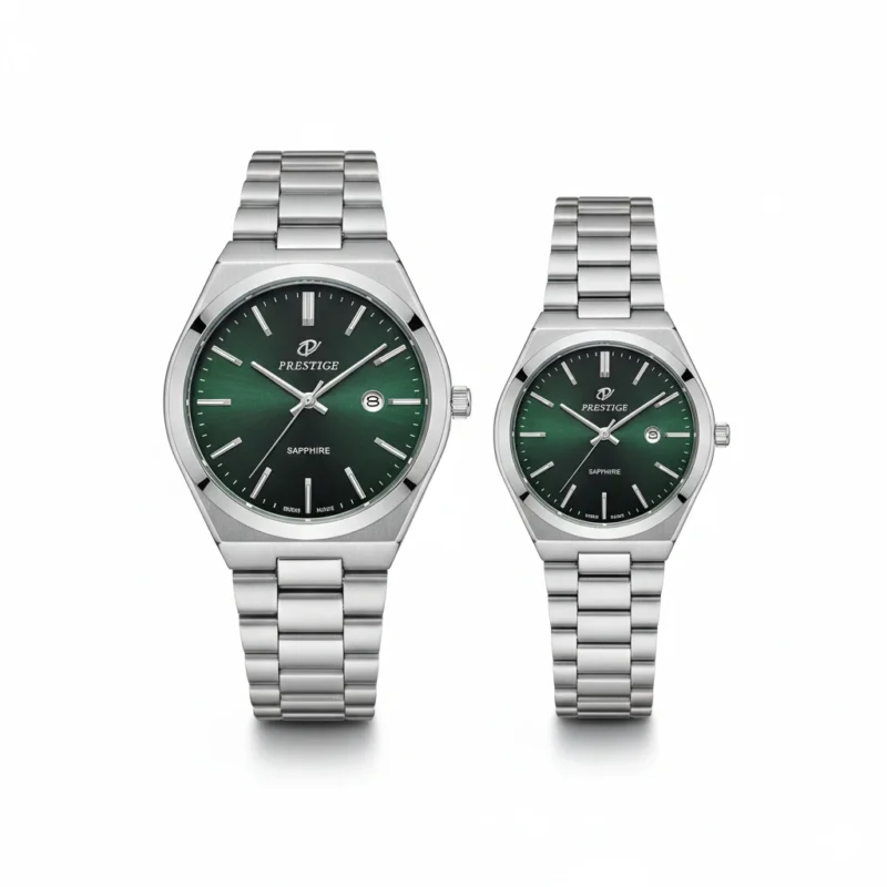 ساعت ست پرستیژ مدل 9201 صفحه سبز