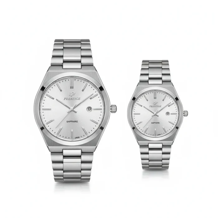 ساعت ست پرستیژ مدل 9201 سیلور