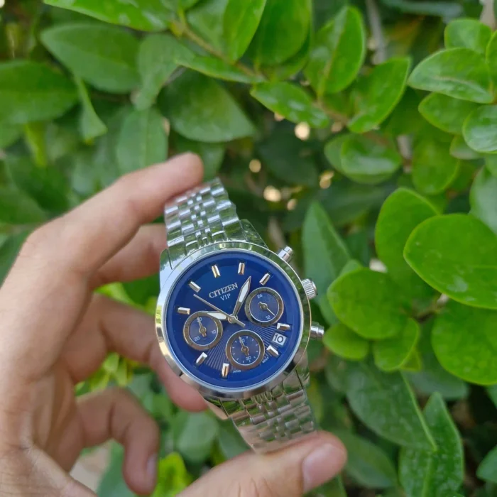 ساعت سیتیزن زنانه کرنوگراف سرمه‌ای - Image 3