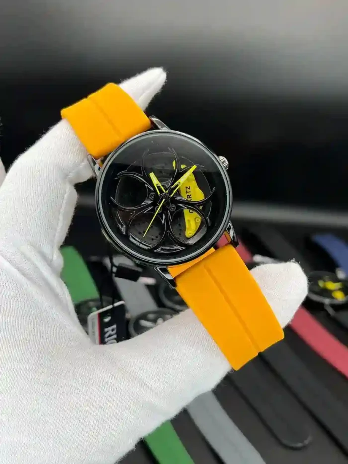 ساعت مردانه رینگی زرد