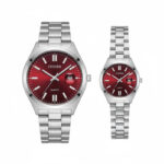 ساعت ست سیتیزن زنانه و مردانه مدل سویوسا قرمز