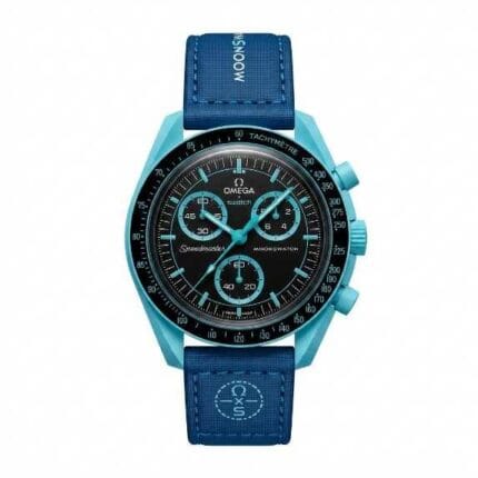 ساعت مردانه امگاسواچ MoonSwatch Mission to Neptune OMEGA x Swatch
