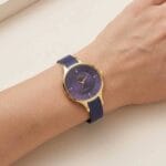 ساعت زنانه الگانس حصیری سرمه‌ای Women's Elegance watch