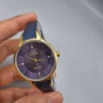 ساعت زنانه الگانس حصیری سرمه‌ای Women's Elegance watch - Image 3