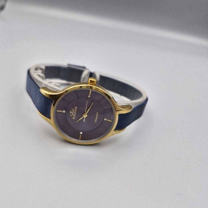 ساعت زنانه الگانس حصیری سرمه‌ای Women's Elegance watch - Image 2