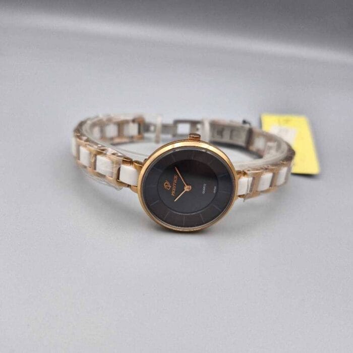 ساعت زنانه پرستیژ سرامیکی سفید مشکی PRESTIGE WATCH 9030 - Image 2