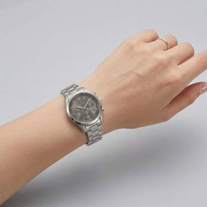 ساعت مچی عقربه ای زنانه پرستیژ مدل 9054 کرنوگراف خاکستری - Image 2