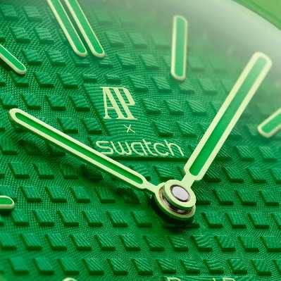 Audemars Piguet x Swatch Royal Oak "Green Eight" Model